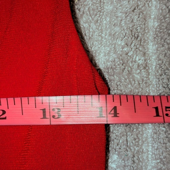 Wild Fable Red Mock Neck Tiered Ruffle Mini Dress Sleeveless XS NWT - Picture 7 of 11